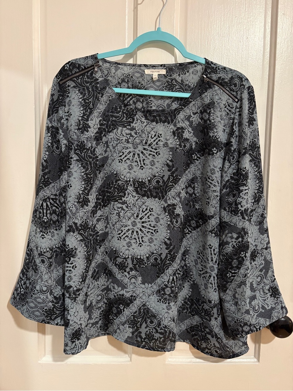 Maurice’s Lace Print Pattern Blouse